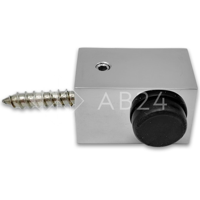 Дверной стопор FDA-08L левый к стене/полу, нержавейка/матовый