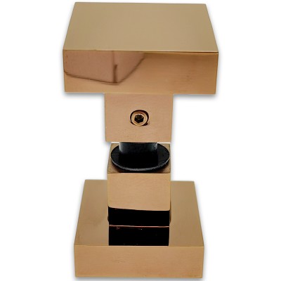 Ручка кноб FDR-31 квадратная, нержавейка/розовое золото