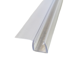 Уплотнитель ПРЕМИУМ С-образный с усом 16 мм прозрачный 2.5 м под стекло 8 мм FDPP-418.8