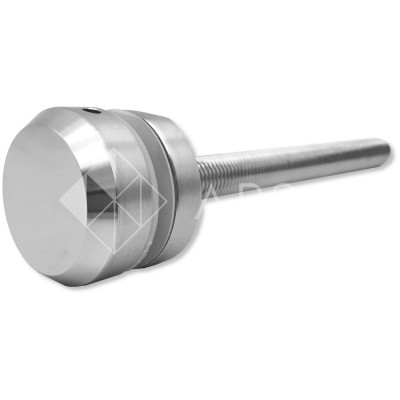 Стеклодержатель FKK-41, 10х10 мм Ø50 мм М10 для стекла, нержавейка/матовый