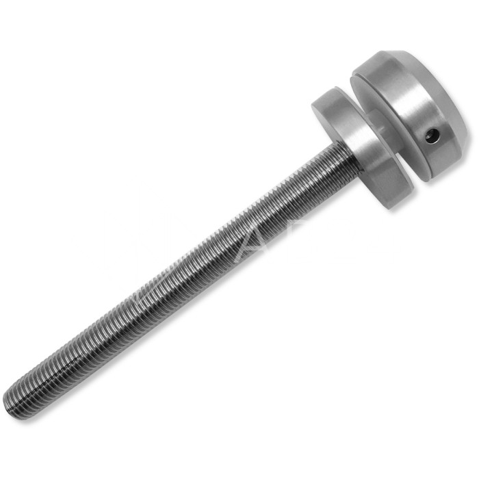 Стеклодержатель FKK-41, 10х10 мм Ø50 мм М10 для стекла, нержавейка/матовый