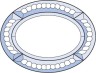 Бевелс AV153 фрамужный (5 элементов) 200 х 152 мм