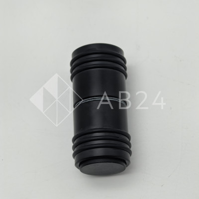 Ручка кноб Йота FDR-141 с одним резиновым торцом, алюминий/черный