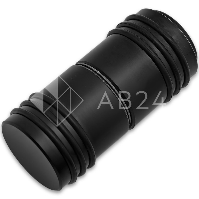 Ручка кноб Йота FDR-141 с одним резиновым торцом, алюминий/черный