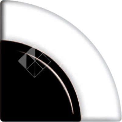 Фьюзинг трапеция DFTK 005 черно-белого цвета, 6 см