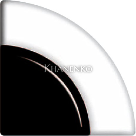 Фьюзинг трапеция DFTK 005 черно-белого цвета, 6 см