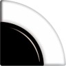 Фьюзинг трапеция DFTK 005 черно-белого цвета, 6 см
