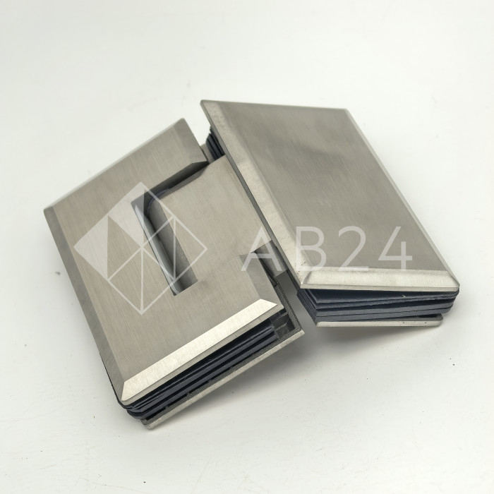 Петля Бета β FDP-24 стекло-стекло 135°, нержавейка/матовый