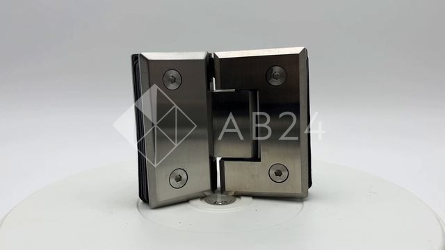 Петля Бета β FDP-24 стекло-стекло 135°, нержавейка/матовый