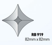 Бевелс VB 919/ RB 919 звезда 82 х 82 мм