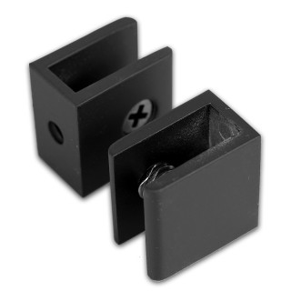 Полкодержатель FDA-20 для стекла 8 мм, цинк/черный