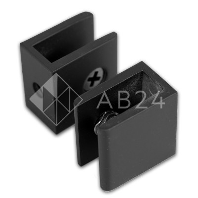 Полкодержатель FDA-20 для стекла 8-10 мм, цинк/черный