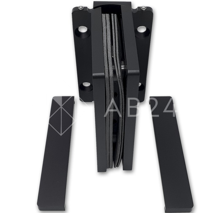 Петля Афина FDP-131 стена-стекло центр. крепление, латунь/черный