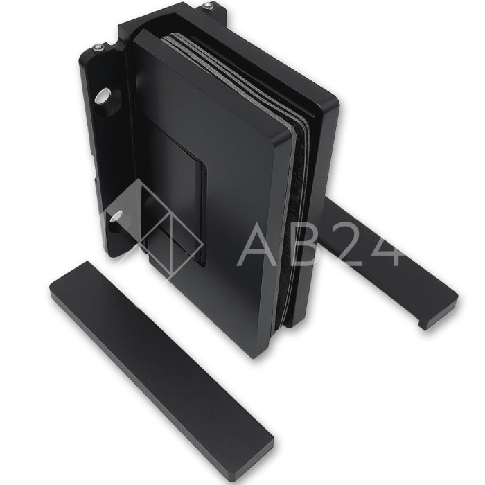 Петля Афина FDP-131 стена-стекло центр. крепление, латунь/черный