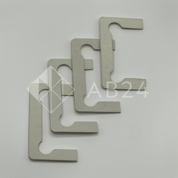 Комплект безасбестовых прокладок для петель душевых кабин 4 шт, FDA-86 белый