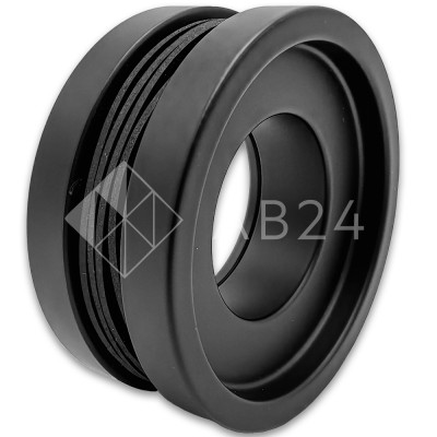 Ручка купе FDR-12, нержавейка/черный