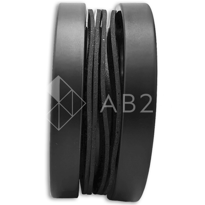 Ручка купе FDR-12, нержавейка/черный