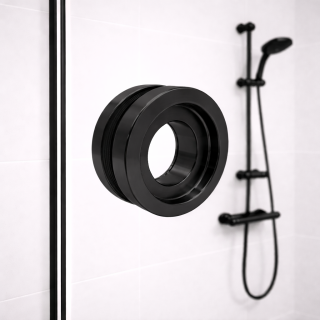 Ручка купе FDR-12, нержавейка/черный