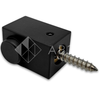 Дверной стопор FDA-08R правый к стене/полу, нержавейка/черный