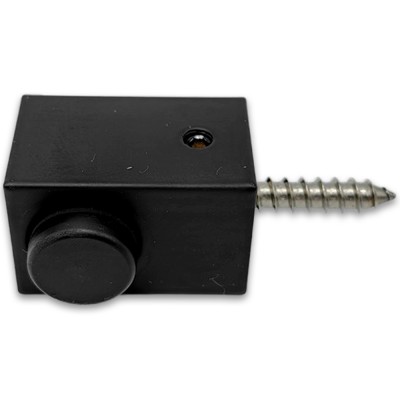 Дверной стопор FDA-08R правый к стене/полу, нержавейка/черный