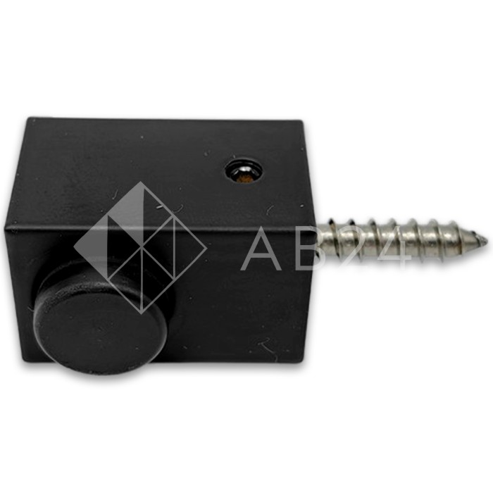 Дверной стопор FDA-08R правый к стене/полу, нержавейка/черный