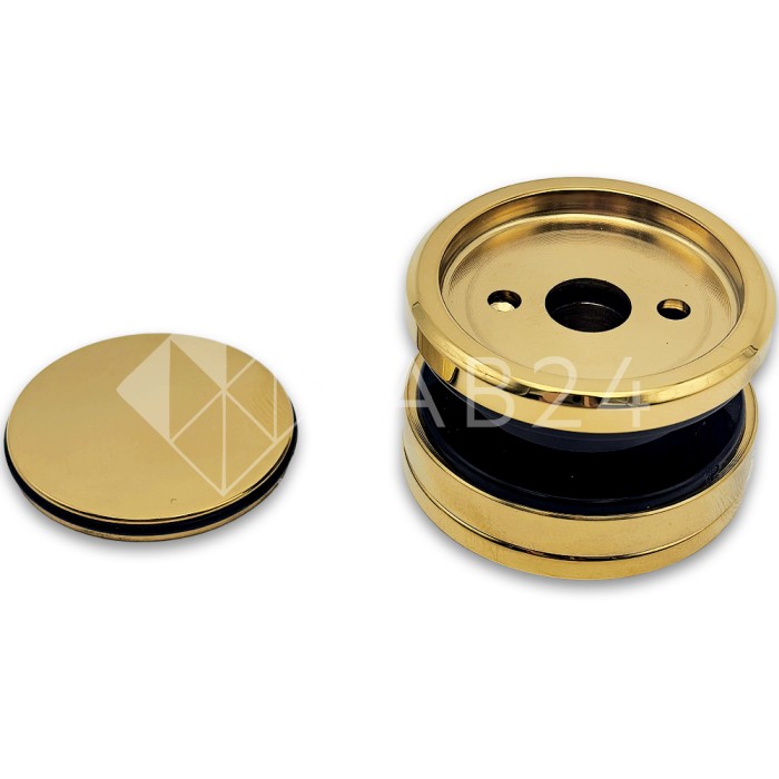 Точечное крепление FKK-25 без зенковки для стекла 10 мм, нержавейка/золото