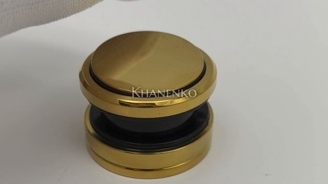 Точечное крепление FKK-25 без зенковки для стекла 10 мм, нержавейка/золото