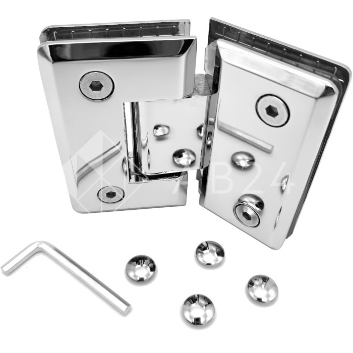 Петля Бета β FDP-24 стекло-стекло 135°, цинк/хром