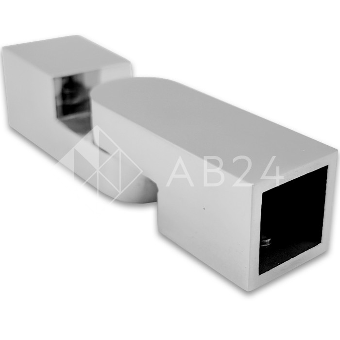 Соединитель FDC-57 трубы 15х15 регулируемый 90°-180°, нержавейка/полированный