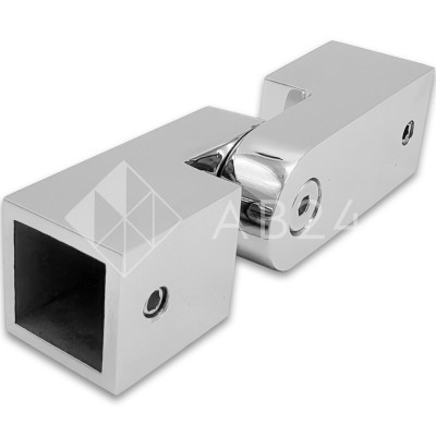 Соединитель FDC-57 трубы 15х15 регулируемый 90°-180°, нержавейка/полированный