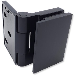 Петля Майя FDP-172 стена-стекло, открывание 90° внутрь, латунь/черный