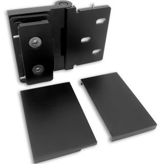 Петля Майя FDP-172 стена-стекло, открывание 90° внутрь, латунь/черный