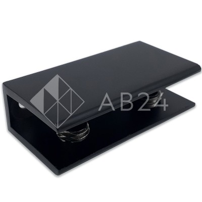 Полкодержатель FDA-21 для стекла и зеркала 8-10 мм, цинк/черный