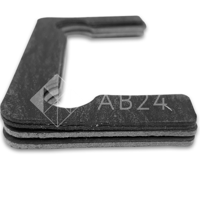 Комплект безасбестовых прокладок для петель душевых кабин 4 шт, FDA-86 черный