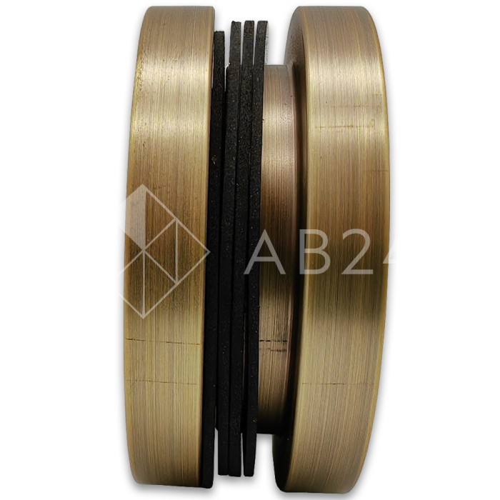 Ручка купе FDR-12, нержавейка/бронза