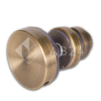 Крепление трека к стеклу FDS-32, нержавейка/бронза