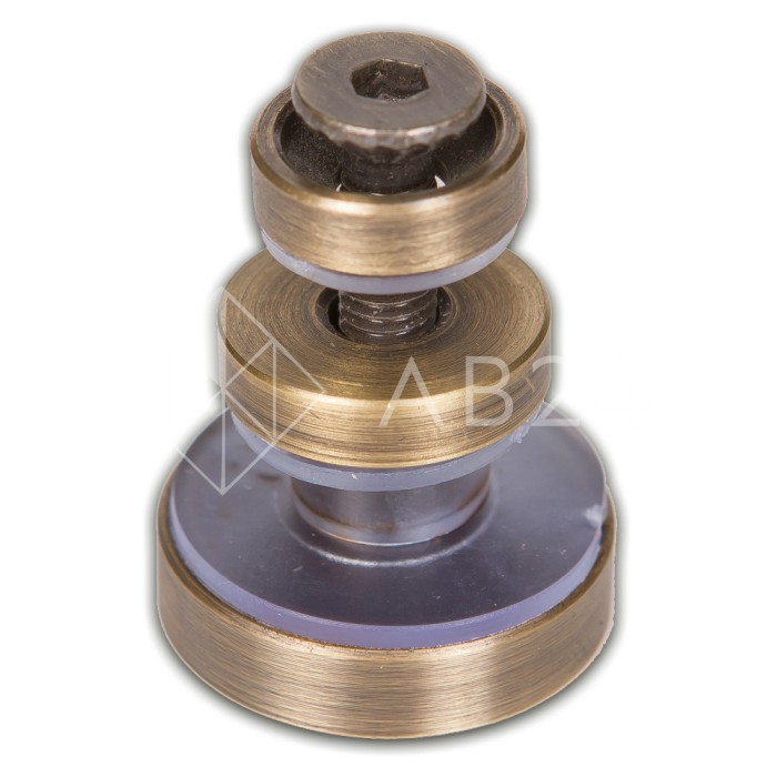 Крепление трека к стеклу FDS-32, нержавейка/бронза