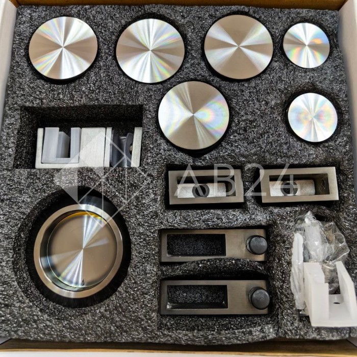 Раздвижная система Альфа α FDS-5, с двойной направляющей, нержавейка/оружейная сталь