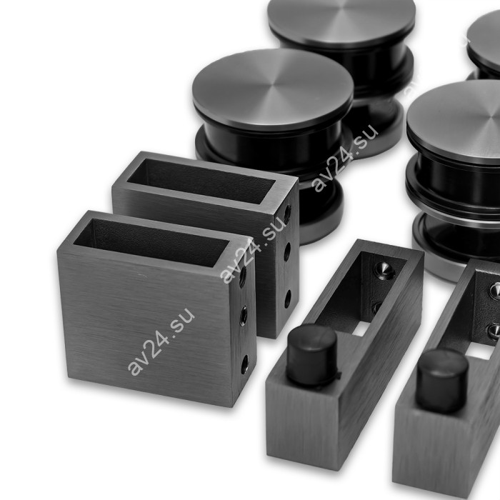 Раздвижная система Альфа α FDS-5, с двойной направляющей, нержавейка/оружейная сталь