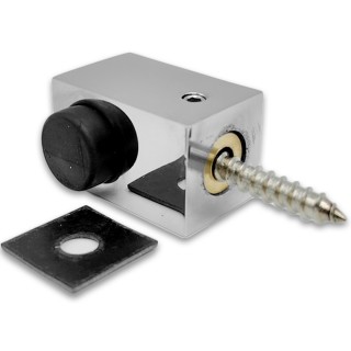 Дверной стопор FDA-08R правый к стене/полу, нержавейка/полированный