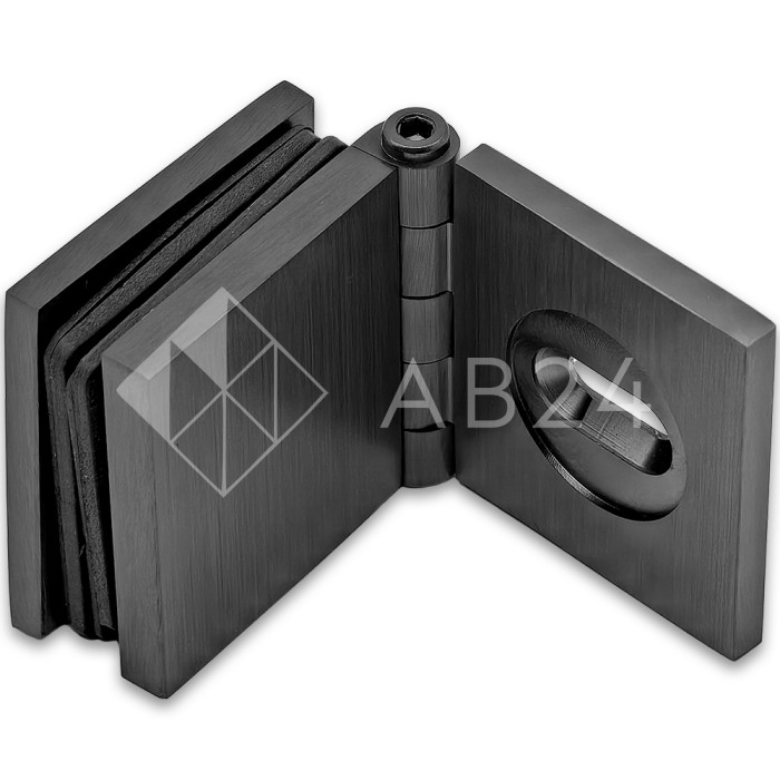 Коннектор для стекла Пегас FDK-100, 45х45 мм стена-стекло 0°-180°, латунь/оружейная сталь