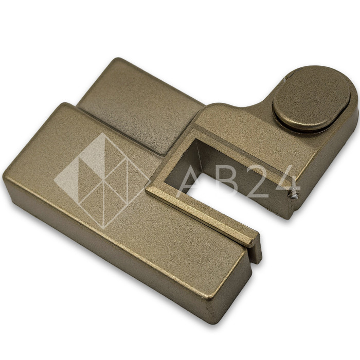 Коннектор FDPA-433R порог-стекло правый, ПВХ/бронза