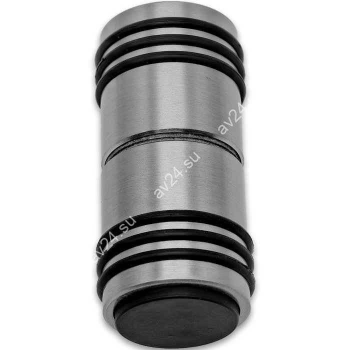 Ручка кноб Йота FDR-141 с одним резиновым торцом, алюминий/матовый