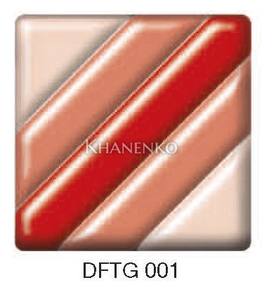 Фьюзинг квадрат DFTG 001 цвета красные полосы, 6 см