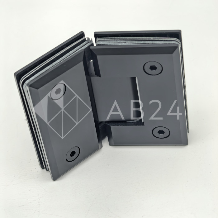 Петля Бета β FDP-24 стекло-стекло 135°, латунь/черный