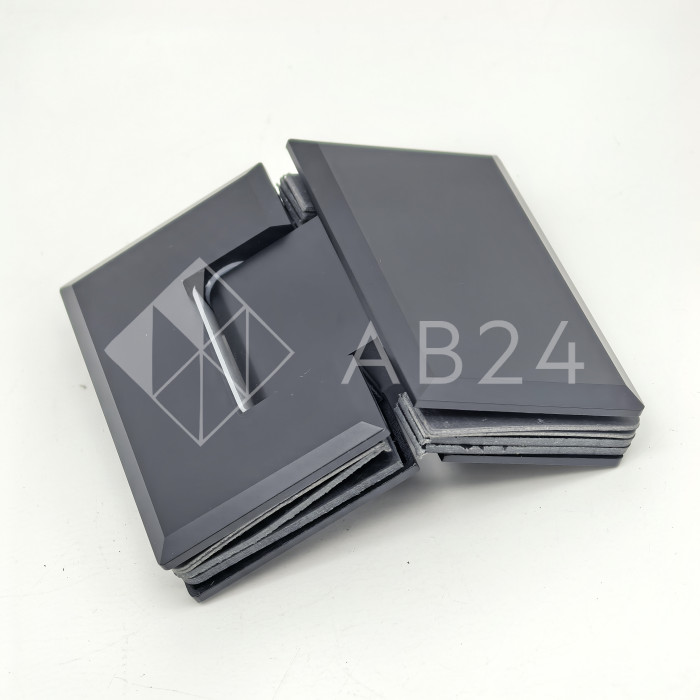 Петля Бета β FDP-24 стекло-стекло 135°, латунь/черный