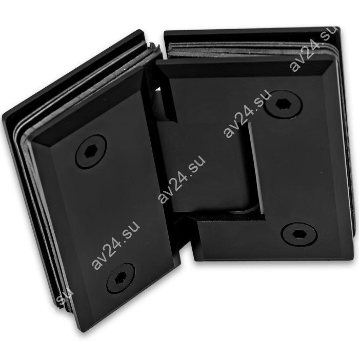 Петля Бета β FDP-24 стекло-стекло 135°, латунь/черный