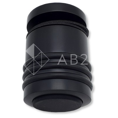 Ручка кноб Йота FDR-142 с резиновым торцом (односторонняя), латунь/черный