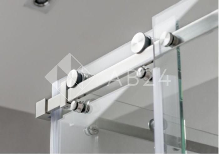 Раздвижная система Альфа α FDS-6 без ручки, нержавейка/полированный