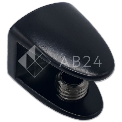 Полкодержатель FDA-30 для стекла и зеркала 8-10 мм, цинк/черный